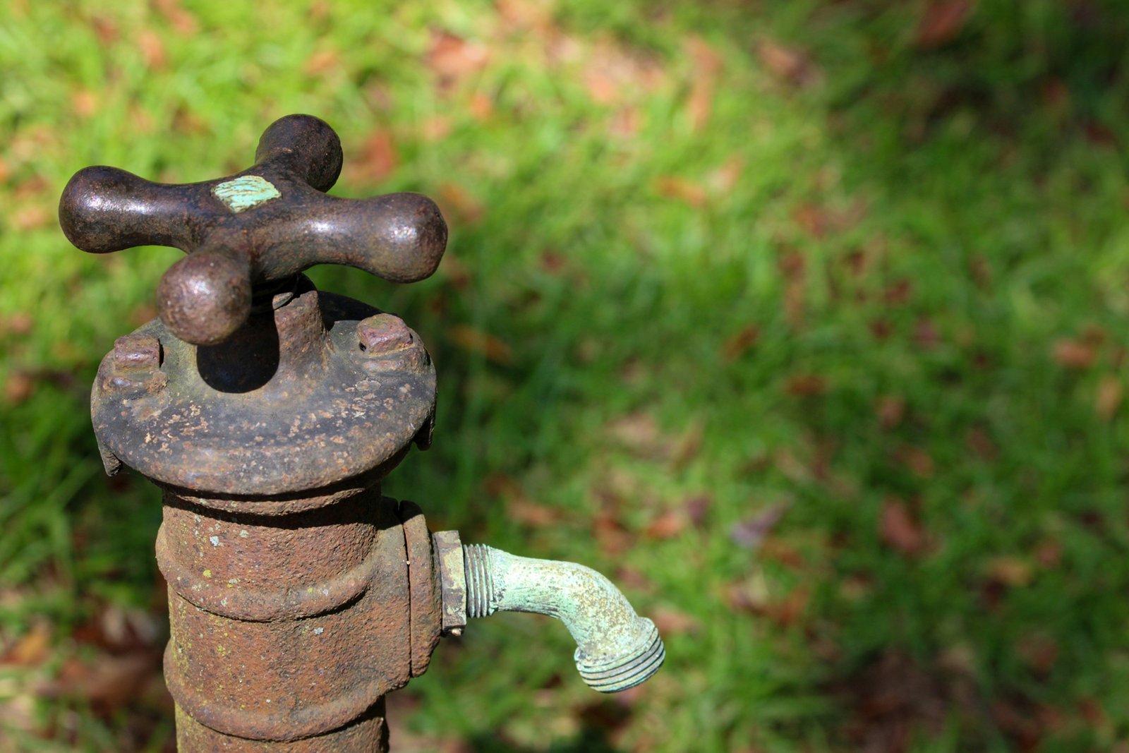 Kupfer mit grünem Belag